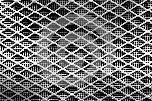 A decorative metallic mesh made of aluminum and steel used in doors and windows. India