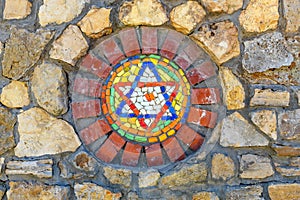 Decorative mosaic of Jewish Star