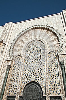 Decorative mossaic surrounding Door of the Mosque