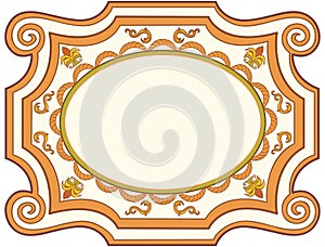 Decorative old fashioned vector sign