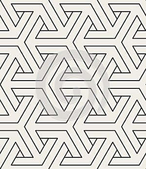 Decorative oriental geometrical seamless pattern