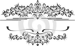 Decorative ornament border , frame. Graphic arts.