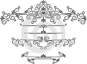 Decorative ornament border . Graphic arts.