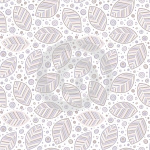 Decorative ornamental seamless soft brown beige pattern