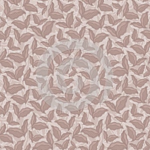 Decorative ornamental seamless spring pattern texture with leave