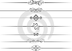 Decorative page dividers photo