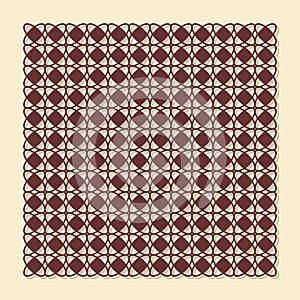 Decorative panel for laser cutting. Universal square geometric pattern. The ratio is 1: 1.