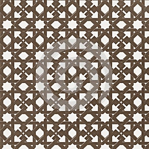 Decorative pattern with traditional Arab influence, over grey background