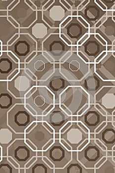 Decorative pattern with traditional Arab influence, over grey background