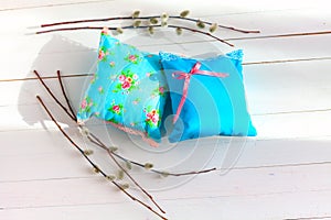 Decorative pillows scented sachets