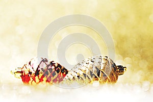 Decorative pine cones