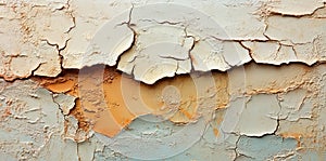 Decorative plaster forms a textured beige wall background