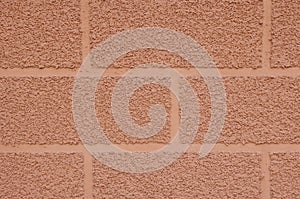 Decorative plaster imitating brick wall