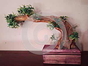 decorative plastic bonsai trees