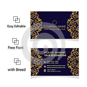 Decorative premium luxury business card