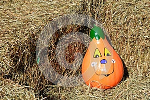 Decorative pumpkin gourd