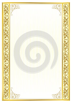 Decorative rectangular framework