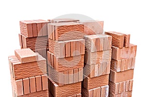 Decorative red clay brick