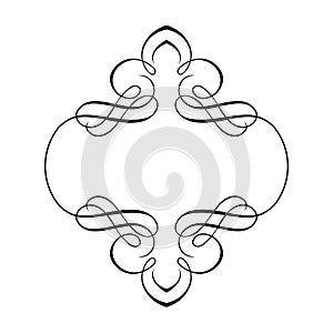 Decorative ribbon border frame