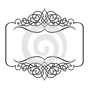 Decorative ribbon border frame