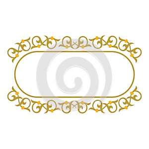 Decorative ribbon border frame