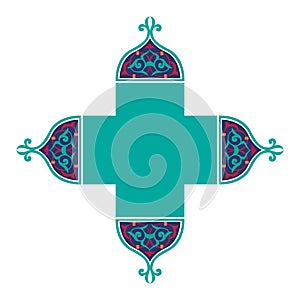 Decorative ribbon border frame