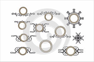 Decorative round frames