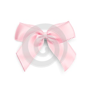 Decorative satin pink bow