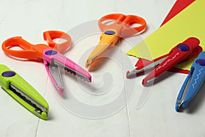 Decorative scissors and cartons