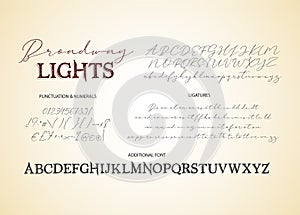 Decorative script duo font.