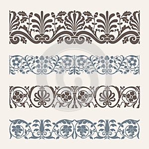 Decorative seamless border