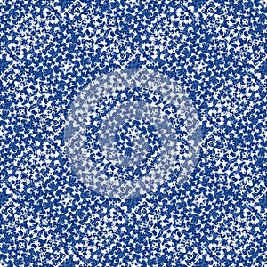 Decorative seamless vector pattern with organic blue and white ornament