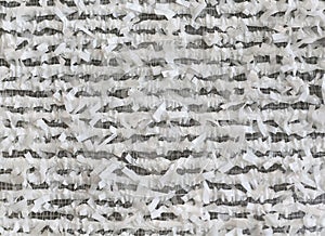 Decorative semi-flexible woven textiles pattern