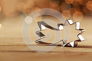 Decorative shooting star Christmas cookie cutter