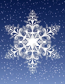 Decorative Snowflake Ornament Vector