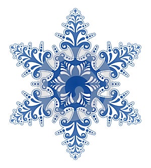 Decorative Snowflake Ornament Vector