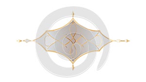 Decorative Starburst Ornament, Geometric Pattern Element, vector design Generative AI