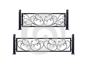 Decorative  steel  banisters, fences