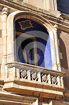 Decorative stone balcony