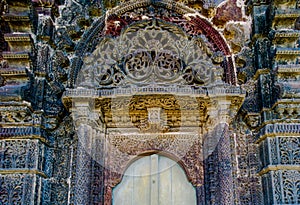 Decorative stone carving at Bahauddin makbara junagadha Gujra