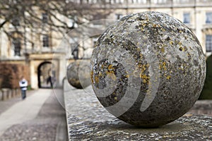 Decorative stone spheres