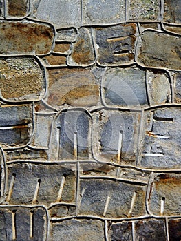 Decorative Stone Wall.
