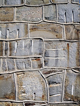 Decorative Stone Wall.
