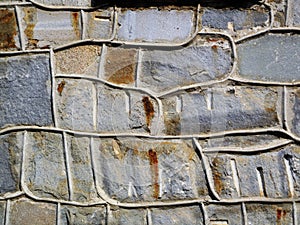 Decorative Stone Wall.