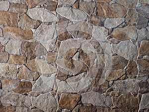 Decorative stone wall