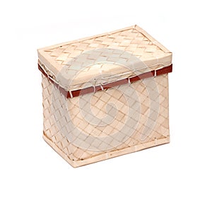 Decorative strawy basket photo
