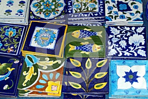 Decorative Tiles, Oia, Greece