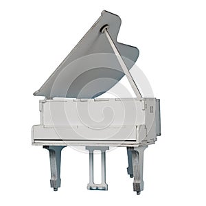 Decorative toy white grand piano