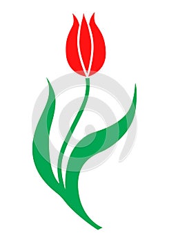 Decorative tulip icon