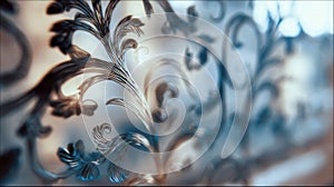 Decorative victorian abstract pattern with historic artistic background